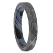 Meteorite Wedding Band with Mokume Sleeve