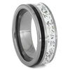 White Stardust™ Ring with Black Box Elder Wood, Size 9.75-RS11157 - Jewelry by Johan