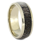 White Gold Deer Antler Wedding Band for Men, Size 11-RS11172 - Jewelry by Johan