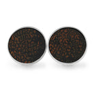 Dinosaur Bone Cuff Links with Round Stainless Steel Backs-RS11295 - Jewelry by Johan