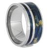 Plus Size Blue Wood Wedding Band, Size 14.75-RS11436 - Jewelry by Johan