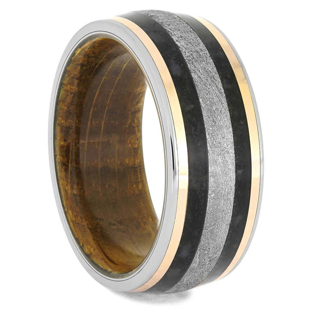 Whiskey Barrel Band with Meteorite and Dino