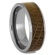 Whiskey Wood Wedding Band in Tungsten