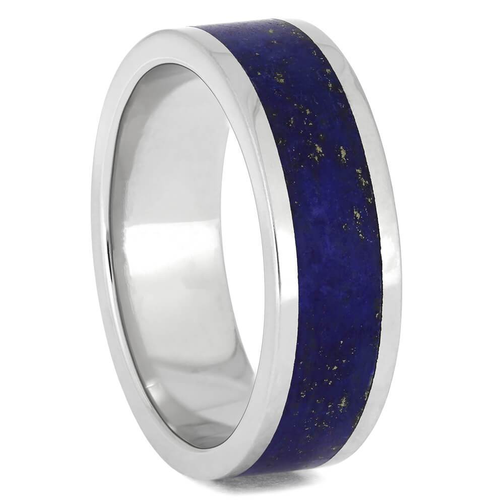 Men's Lapis Lazuli Wedding Band-2524 - Jewelry by Johan