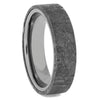 Men's Meteorite Wedding Band in Tungsten