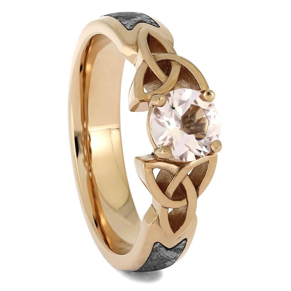 Rose Gold and Meteorite Engagement Rings