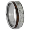 Wood and Antler Wedding Bands