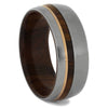 Titanium and Ironwood Wedding Bands