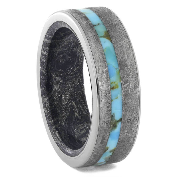 Authentic Meteorite Wedding Band