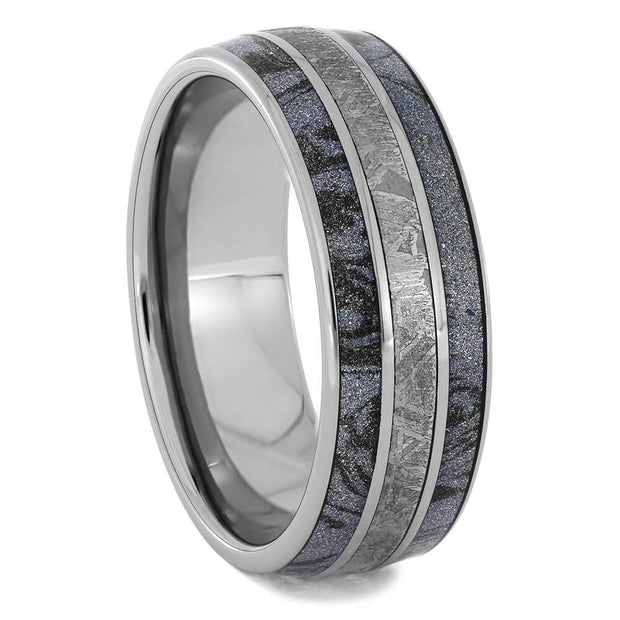 Authentic Meteorite Wedding Band