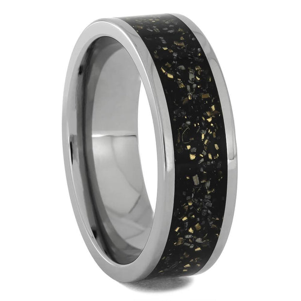 Stardust Wedding Band in Titanium