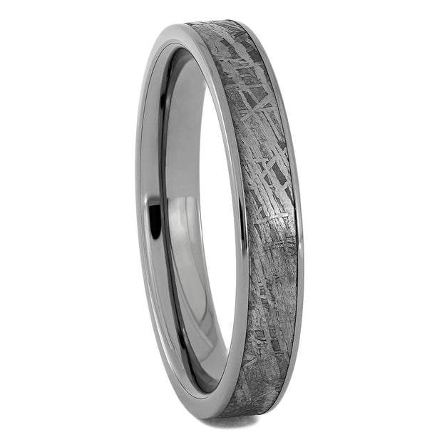 Thin Meteorite Wedding Band