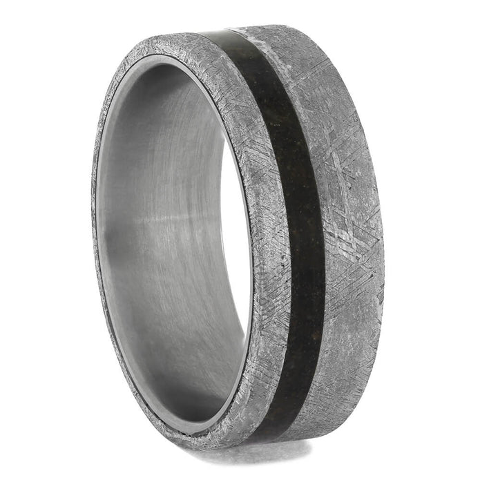 Authentic Meteorite Wedding Band
