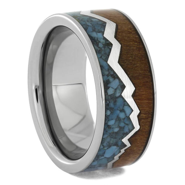 Mountain Range Wedding Band