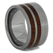 Titanium and Wood Wedding Band