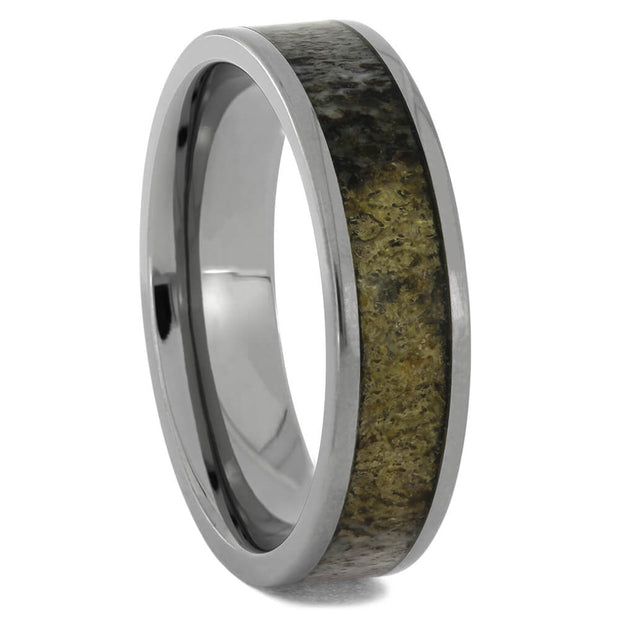 Antler and Titanium Wedding Bands