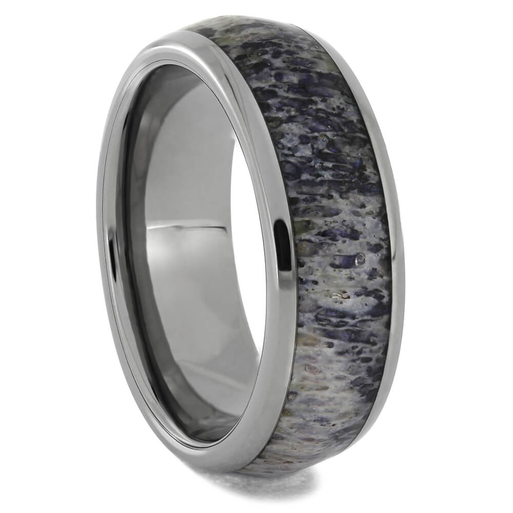 Purple Deer Antler Women's Wedding Band, Size 6-RS8805 - Jewelry by Johan