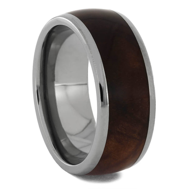 Titanium and Wood Wedding Band