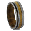 Wood and Titanium Wedding Band