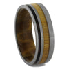 Wood and Titanium Wedding Band