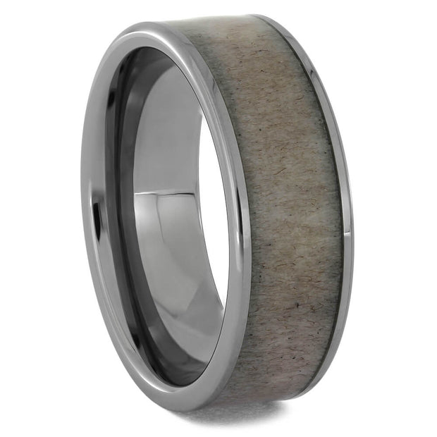 Antler and Titanium Wedding Bands