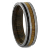 Titanium and Wood Wedding Band