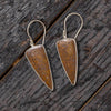 Triangle Earring Set with Dino Bone