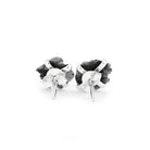 Authentic Meteorite Nugget Stud Earrings, In Stock-RSSB39 - Jewelry by Johan