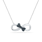 Black Diamond Eternity Necklace, In Stock-RSSH74065 - Jewelry by Johan