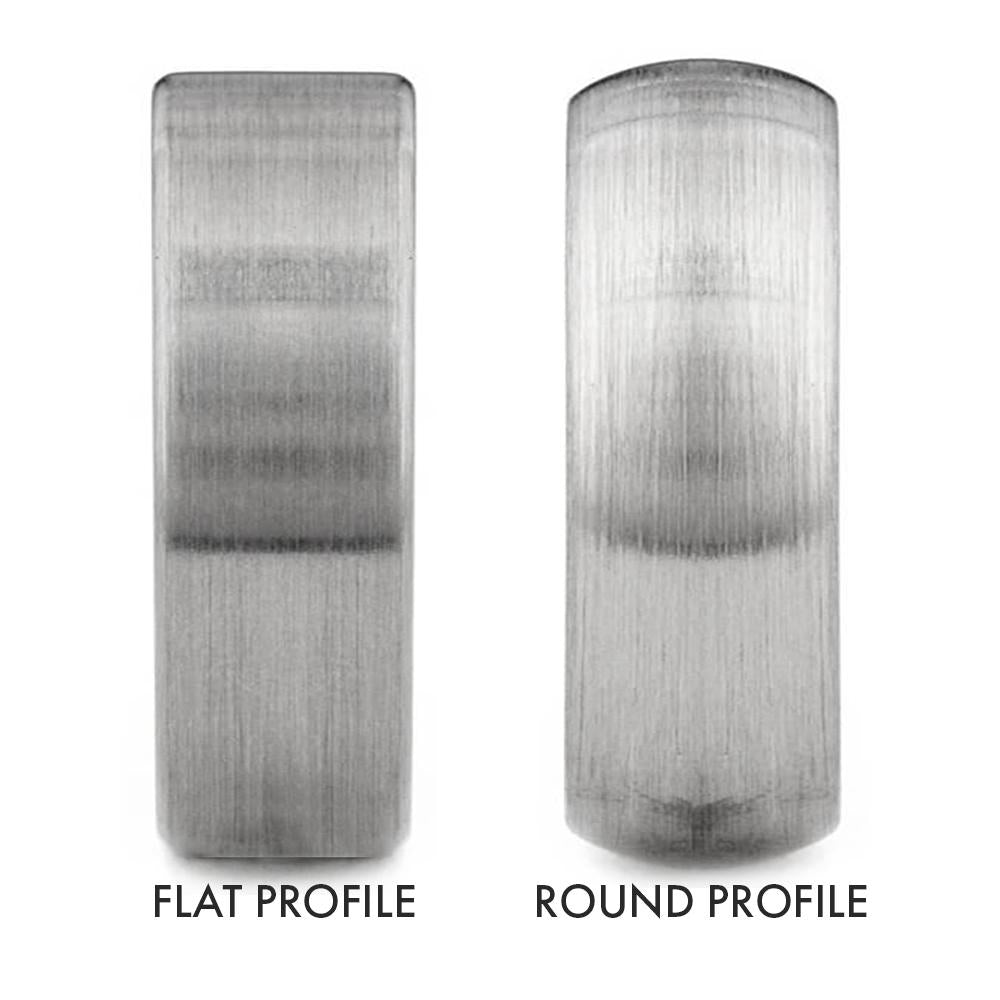 Blue Stardust™ Men's Meteorite Ring in Matte Titanium-4211 - Jewelry by Johan