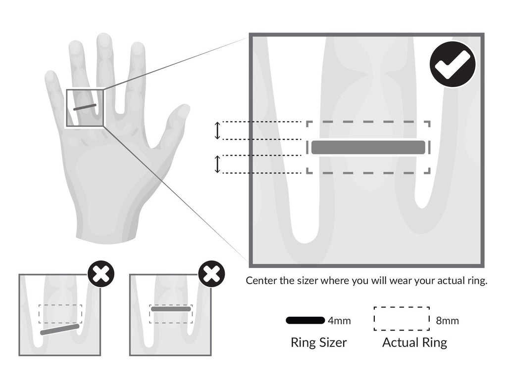 How to Measure Ring Size: Ring Size Chart + Free Ring Sizer