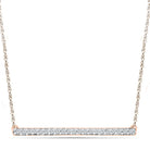 Diamond Bar Pendant Necklace - Jewelry by Johan