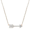 Arrow Pendant Necklace with Diamond Accents - Jewelry by Johan