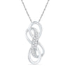 Double Infinity Diamond Necklace-SHPF073341BAW - Jewelry by Johan