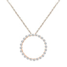 Diamond Circle Pendant Necklace - Jewelry by Johan