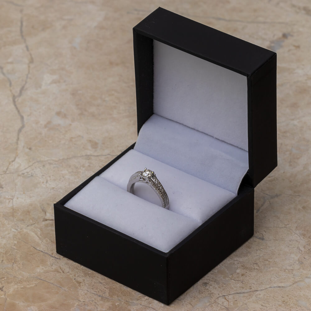 Silver Engagement Ring