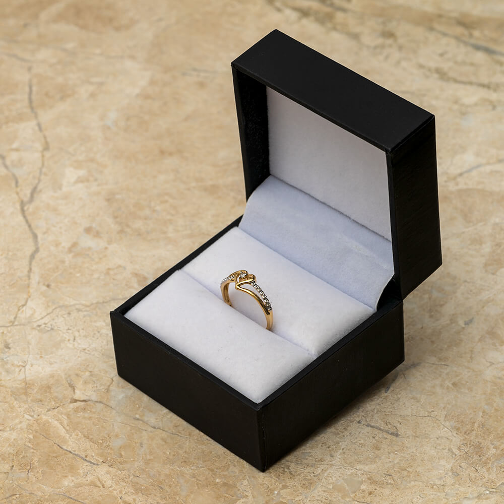 Yellow Gold Heart Ring