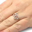 Intertwined Hearts Ring Promise Ring, Silver or Gold-SHRH018577 - Jewelry by Johan