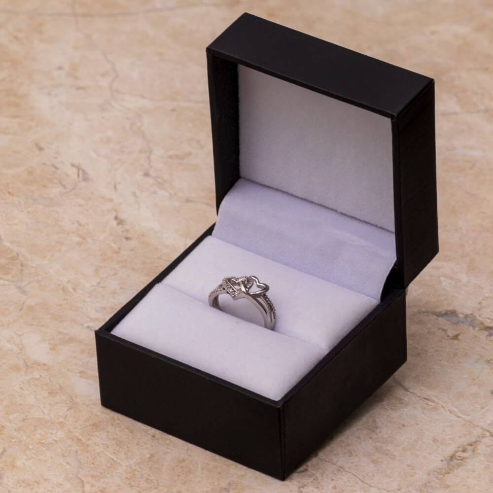 Double Heart Promise Ring