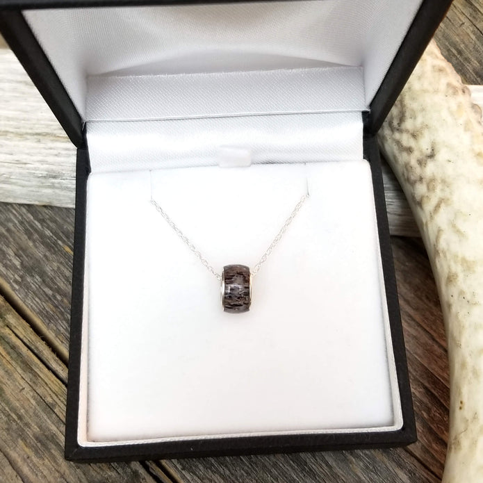 Deer Antler Charm Bead Necklace