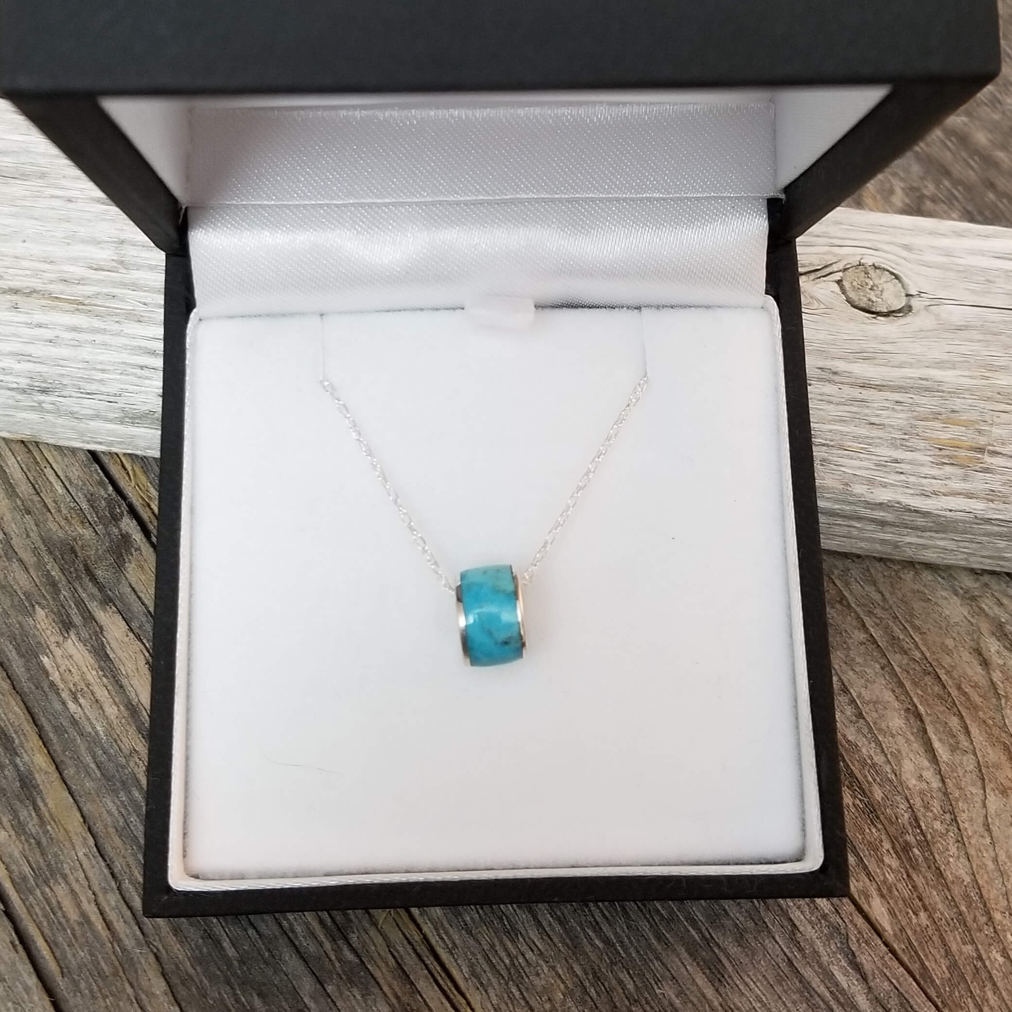 Authentic Turquoise Charm Bead Necklace