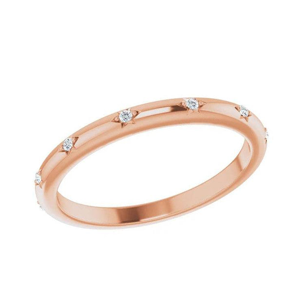 Diamond Fashion Style Wedding Band