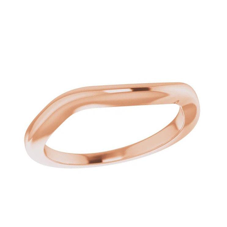 Gold Contour Wedding Band