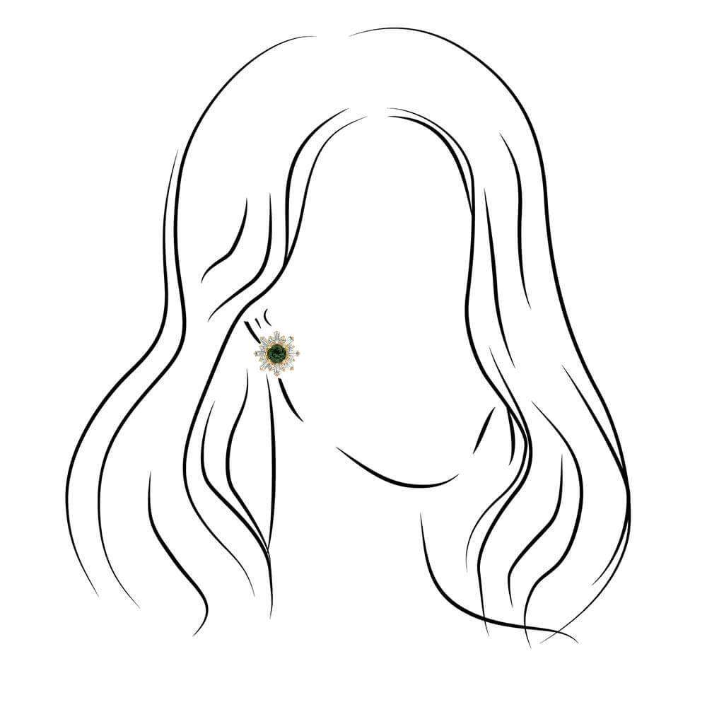 Diamond earrings drawing shop