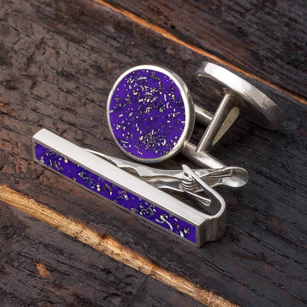 Handmade gentleman’s botanical cuff newest links 20cm gunmetal grey iridescent blue purple pink forest cuffs eco resin