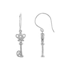 Vintage-Inspired Key Dangle Earrings