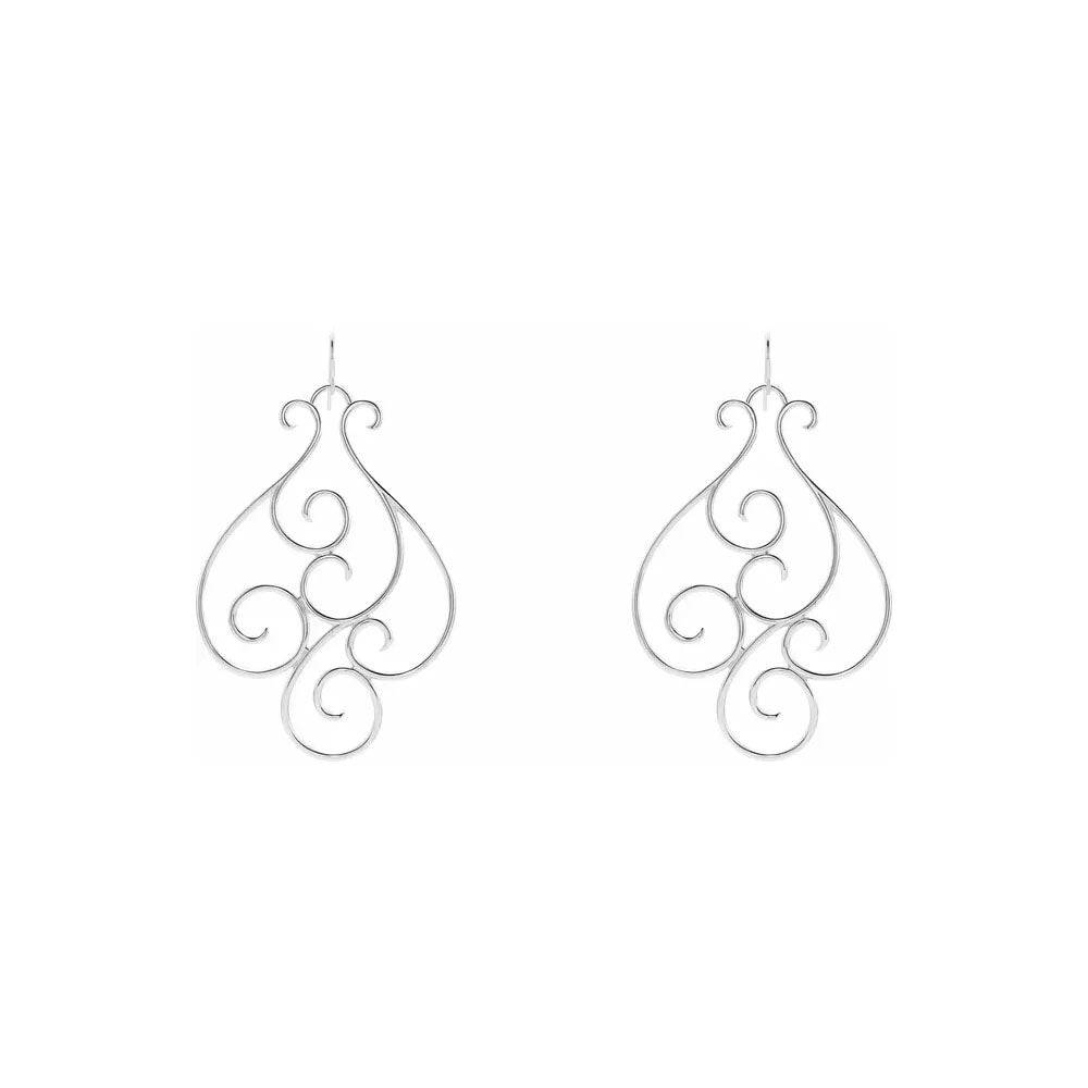 Scroll Dangle Earrings