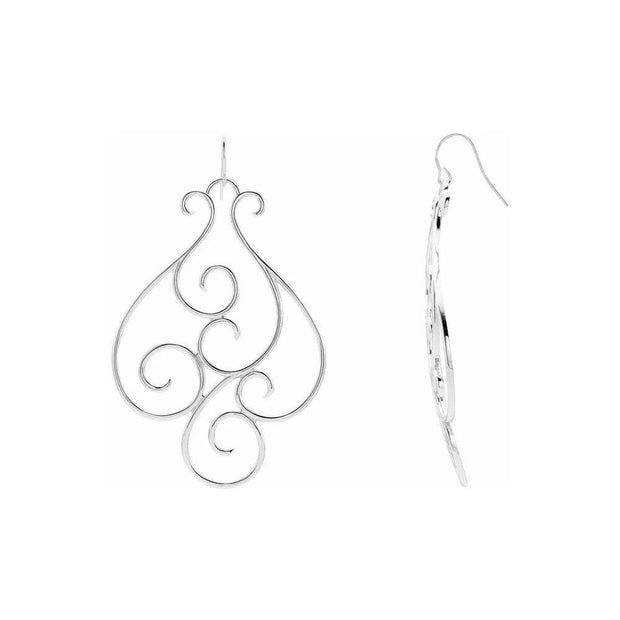 Scroll Dangle Earrings