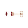 Lab-Grown Ruby Stud Earrings