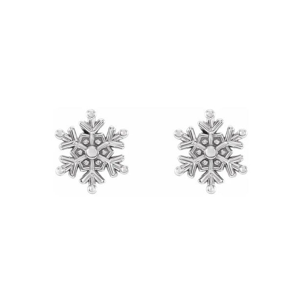 Petite Snowflake Stud Earrings